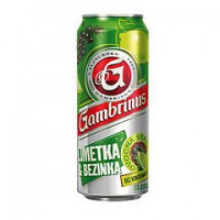 Gambrinus Limetka&bezinka pivo 500ml plech